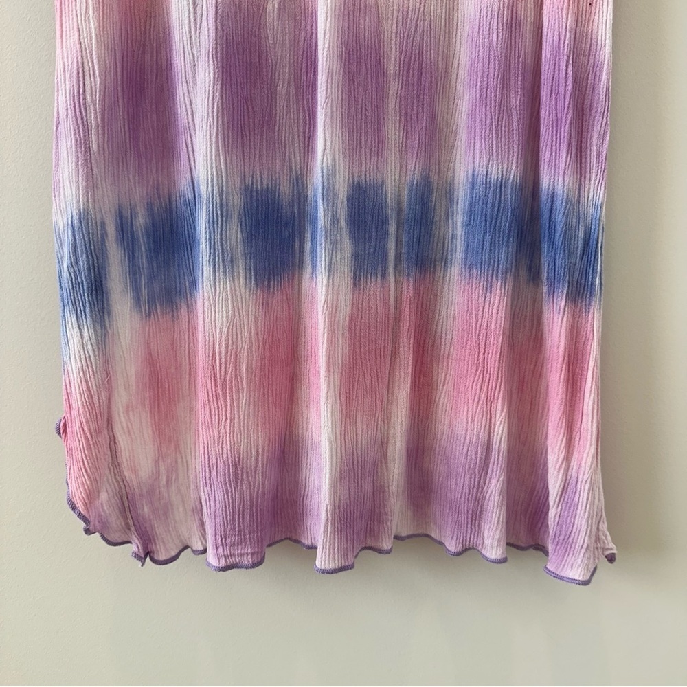 Becca Swim Cover Up Free Bird Strapless Tie Dye Beach Coverup Lake Beachy Pink - Picture 8 of 15